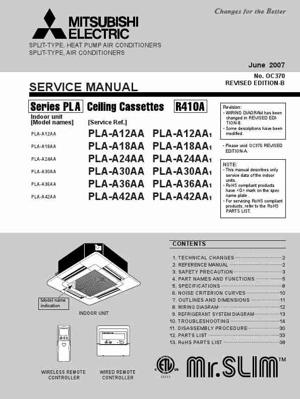 MITSUBISHI ELECTRIC PLA-A12AA-page_pdf
